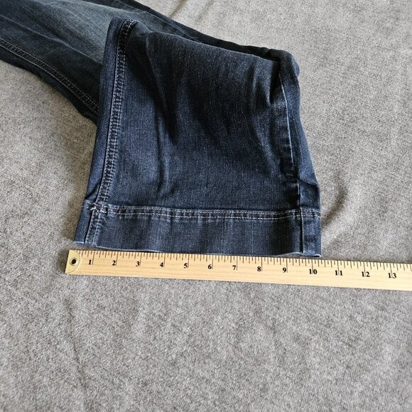 Esprit Collection Jeans Womens 2 Blue Low Rise Pockets Flare Stretch Y2K Hippie - Picture 8 of 16